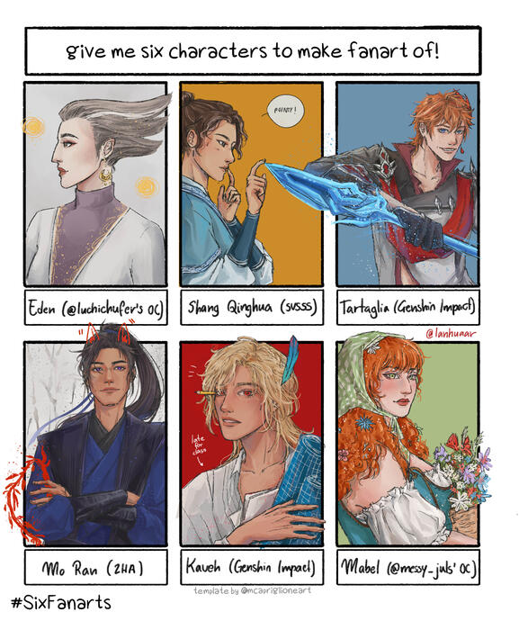 #sixfanartschallenge